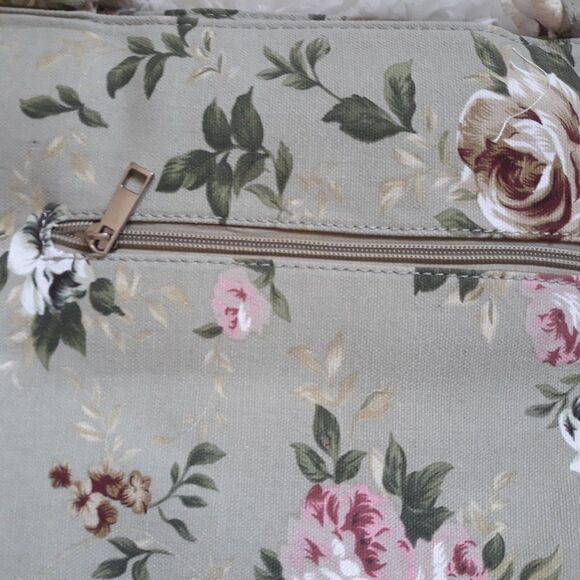 Farmhouse Is My Style ~ Canvas Oversized Purse / Tote / Bag ~ Golden Rose ~ NEW! - Picture 4 of 7